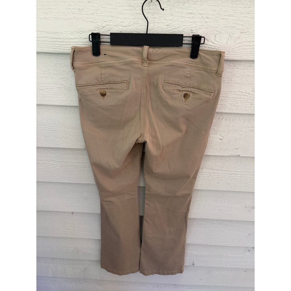 American Eagle Kick Boot Super Stretch Khaki Pants Size 8 Regular - Picture 8 of 8